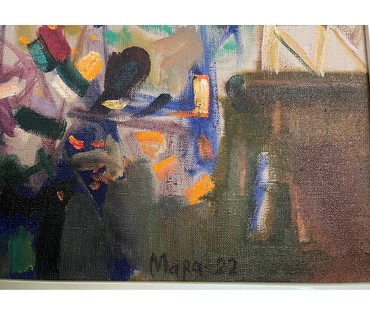 Мара Алесь (Марочкин А.А) "Квяцісты куст", 2022г. Холст, масло. Размер 75х60 см. № 2567 (артикул №2567) - фото №6