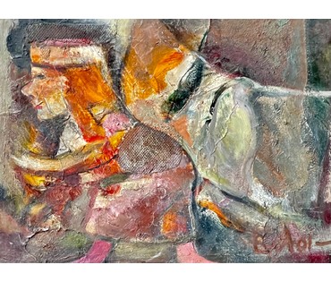 Акулов В.И. "Пробуждение", 2001г. ДВП, масло. Размер 30х40 см. № 2588 (артикул №2588) - фото №10