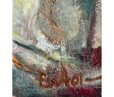 Акулов В.И. "Пробуждение", 2001г. ДВП, масло. Размер 30х40 см. № 2588 (артикул №2588) - фото №5