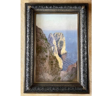 Сейтгоф П.С. (1852-1916) "Симеиз. Скалы Монах и Дива". Холст, масло. Подпись художника. Размер 123х78 см. № 2613 (артикул №2613) - фото №4
