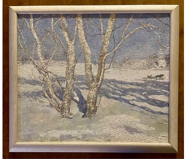 Барановский А.В "Зімка",2006г. Холст, масло. Размер 50х49 см. № 2614 (артикул №2614) - фото №8