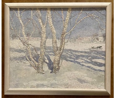 Барановский А.В "Зімка",2006г. Холст, масло. Размер 50х49 см. № 2614 (артикул №2614) - фото №9