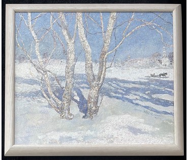 Барановский А.В "Зімка",2006г. Холст, масло. Размер 50х49 см. № 2614 (артикул №2614) - фото №1