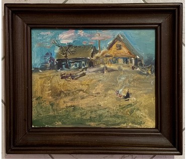 Юзвук В.С. Картон, масло. Размер 18х24 см. № 2624 (артикул №2624) - фото №1