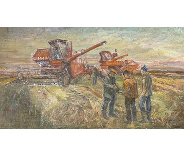 Иванова В.В "Нивы Алтая". Холст, масло. Размер 53х95 см. № 2633 (артикул №2633) - фото №11