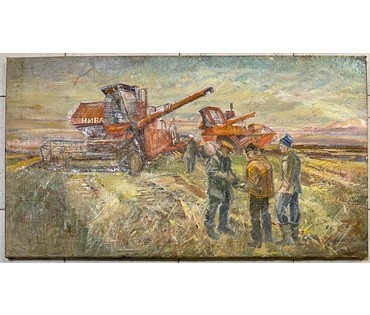 Иванова В.В "Нивы Алтая". Холст, масло. Размер 53х95 см. № 2633 (артикул №2633) - фото №13