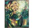 Клименко А.И "Цветы в зелёной вазе", 2002г. Холст, масло. Размер 75х65 см. № 2635 (артикул №2635) - фото №1