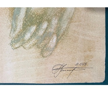 Врублевская С.П. "Academiae" серия (4), 2013г. Бумага, пастель, акварель. Размер 64х57 см. № 2646 (артикул №2646) - фото №2