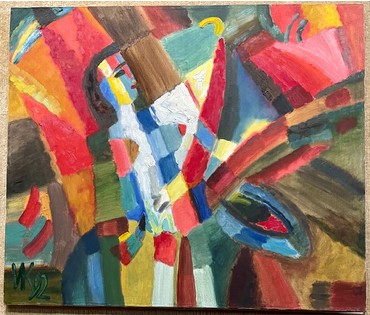 Клименко И.Д "Цветение красных каштанов", 1992г. Холст, масло. Размер 85х100 см. № 2663 (артикул №2663) - фото №1