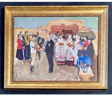 Картина "Эскиз картины "Дажынкі" Свентоховский П.В. (артикул №144) - фото №3