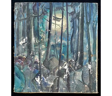 Щемелёв Л.Д. "Лесная сказка". Холст, масло. Размер 65х70 см. № 2692 (артикул №2692) - фото №3