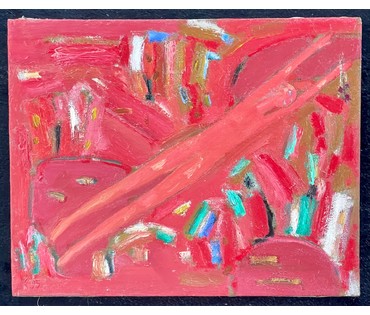 Костюченко В.К "Сумерки красного дня", 1995г. Холст, масло. Размер 40х50 см. № 2729 (артикул №2729) - фото №1