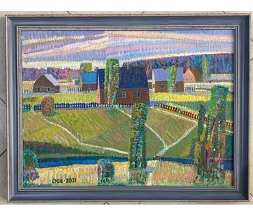 Сковородко О.А "Весна в Слободке", 2021г. Холст, масло. Размер 60х44 см. № 2733 (артикул №2733) - фото №1