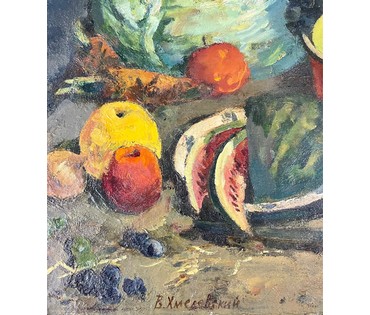 Хмелевский В.В "Натюрморт", 1983г. Холст, масло.Размер 107х79 см. № 2758 (артикул №2758) - фото №8