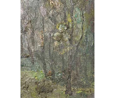 Гомонов В.К «Прыгожая Беларусь», 1992г. Холст , масло. Размер 24х32,5см. № 2763 (артикул №2763) - фото №5