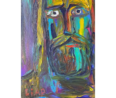 Ляпин А.В "Христос в пустыне", 2023г. Холст, масло. Размер 40х60 см. № 2792 (артикул №2792) - фото №3
