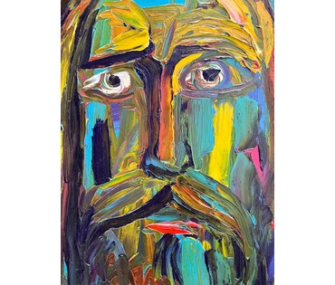 Ляпин А.В "Христос в пустыне", 2023г. Холст, масло. Размер 40х60 см. № 2792 (артикул №2792) - фото №4
