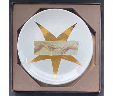 Тарелка коллекционная. "La stella del millennio", Mauro Andrea. Италия. Керамика. 2000г. № 2794 (артикул №2794) - фото №2