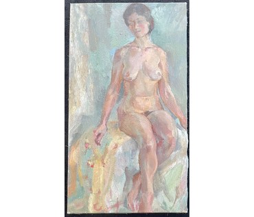 Барановский А.В "Обнажённая", 1987г. Холст, масло.Размер 76х42 см. № 2801 (артикул №2801) - фото №2