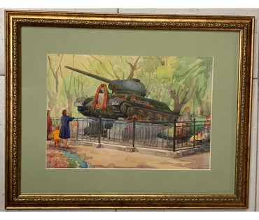 Доморад В.А. Акварель. Размер с рамой и паспарту 51,5х41 см. № 2805 (артикул №2805) - фото №1