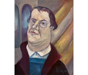 Акулов В.И "Мартин Лютер", 2010г. Холст, масло. Размер 40,5х50,5 см. № 2861 (артикул №2861) - фото №3