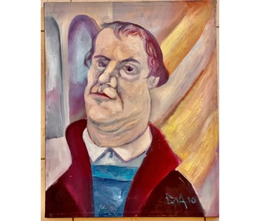 Акулов В.И "Мартин Лютер", 2010г. Холст, масло. Размер 40,5х50,5 см. № 2861 (артикул №2861) - фото №2
