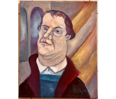 Акулов В.И "Мартин Лютер", 2010г. Холст, масло. Размер 40,5х50,5 см. № 2861 (артикул №2861) - фото №1