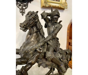 Скульптура "Сражение".Европа,19 век. Бронза. Размер 41,5х40 см. № 2885 (артикул №2885) - фото №4