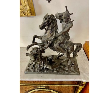 Скульптура "Сражение".Европа,19 век. Бронза. Размер 41,5х40 см. № 2885 (артикул №2885) - фото №1