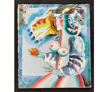 Зайцев Ю.К. (ЗЮК) "Благовест",2008г.Холст, масло. Размер 71х54 см. № 2904 (артикул №2904) - фото №1