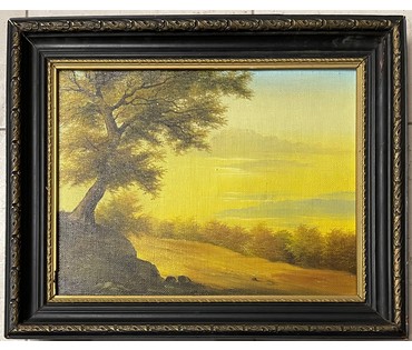 Скрипниченко Г.С Художник-сюрреалист, "белорусский Дали". "Верасень", 1989г. Холст, масло. Размер 39х30 см. N2969 (артикул №2969) - фото №1