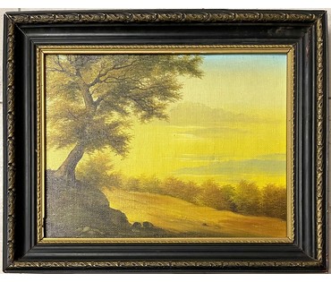 Скрипниченко Г.С Художник-сюрреалист, "белорусский Дали". "Верасень", 1989г. Холст, масло. Размер 39х30 см. N2969 (артикул №2969) - фото №3