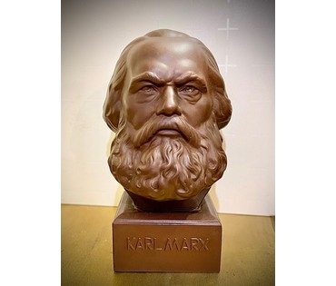 "Карл Маркс, бюст. Фарфор, Мейсен. Германия. 20 век. Высота 14см. № 3004 (артикул №3004) - фото №1