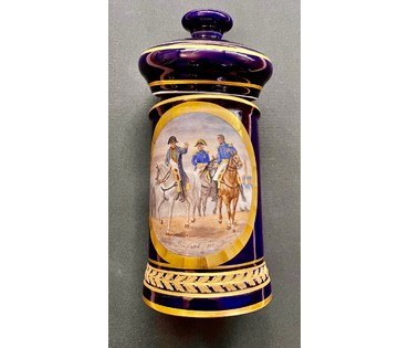 Чайница, фарфор. Париж.Франция,1807 г. Начало 19 века. Подпись художника. Высота 27 см. № 3026 (артикул №3026) - фото №1