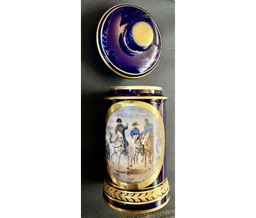 Чайница, фарфор. Париж.Франция,1807 г. Начало 19 века. Подпись художника. Высота 27 см. № 3026 (артикул №3026) - фото №3