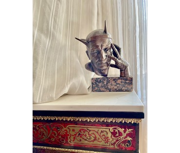 Минко В.М. Каталожная скульптура "Император", 2002г. Бронза, гранит. Высота 26 см. № 3053 (артикул №3053) - фото №7