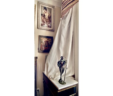 Минко В.М. Каталожная скульптура "Готический сатир",2007г. Бронза. Высота 38,5 см. № 3055 (артикул №3055) - фото №4