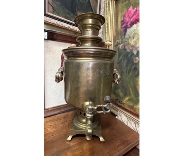 Самовар. Фабрика Баташева В.С. Россия. Тула. 19 век. Высота 50 см. № 3121 (артикул №3121) - фото №3