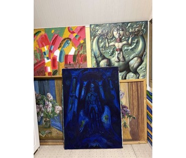 Кищенко А. М. «Отрочество». 1996 год. Холст. Масло. Размер: 100х140см; (артикул №3143) - фото №6