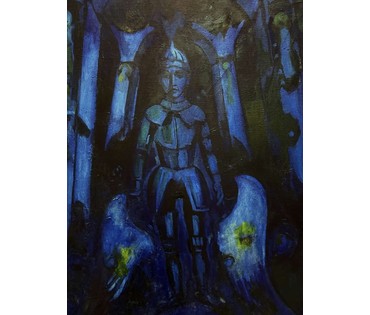 Кищенко А. М. «Отрочество». 1996 год. Холст. Масло. Размер: 100х140см; (артикул №3143) - фото №2