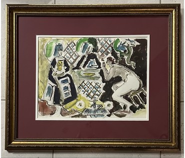 Кищенко А.М Эскиз к работе "Вечное", 1993г. Акварель.Размер 30х43см. № 3155 (артикул №3155) - фото №1
