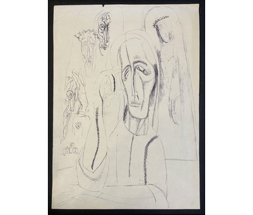 Кищенко А.М. Бумага,тушь,перо. Размер 47,5х61см. № 3161 (артикул №3161) - фото №2