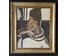 Кищенко А.М "У окна", 1970г. Холст, масло, ДВП. Размер с рамой 56х65 см. № 3217 (артикул №3217) - фото №1