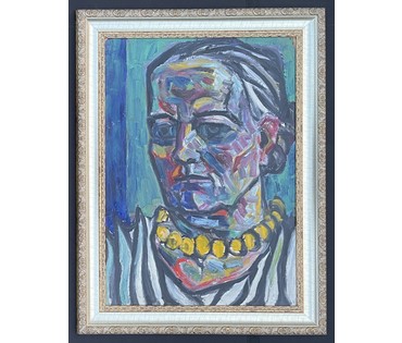 Кищенко А.М. Ранний "Мама", 1970г. Картон, масло. Размер 70х50 см. № 3228 (артикул №3228) - фото №2