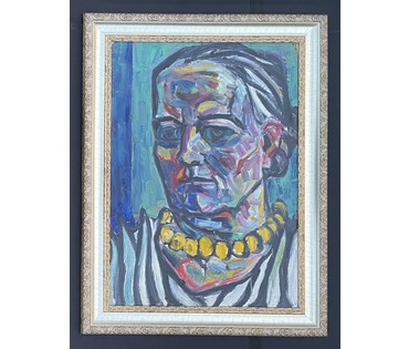 Кищенко А.М. Ранний "Мама", 1970г. Картон, масло. Размер 70х50 см. № 3228 (артикул №3228) - фото №5
