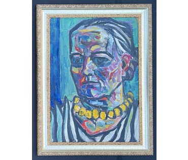 Кищенко А.М. Ранний "Мама", 1970г. Картон, масло. Размер 70х50 см. № 3228 (артикул №3228) - фото №1