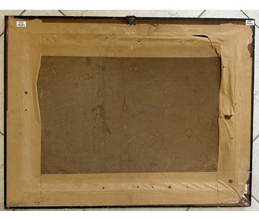 "Натюрморт",1942г. Европа. Подпись автора. Картон, масло. Размер 58х45 см. № 3254 (артикул №3254) - фото №2