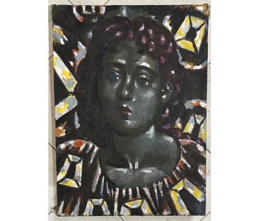 Кищенко А.М "Оля",1990г. Холст, масло. Размер 55х40 см. № 3266 (артикул №3266) - фото №2