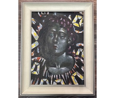 Кищенко А.М "Оля",1990г. Холст, масло. Размер 55х40 см. № 3266 (артикул №3266) - фото №1