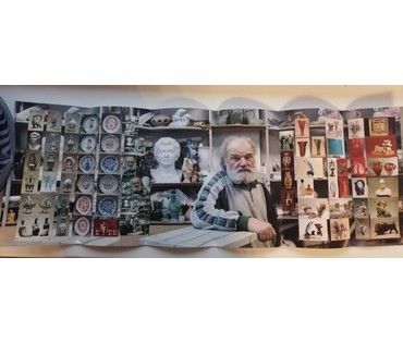 Порожняк Т.Н. Тарелка. Конаково, живопись. Диаметр 35,5 см. № 3279 (артикул №3279) - фото №9